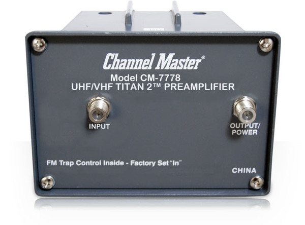 Channel Master Titan 2 Medium Gain TV Antenna Preamplifier 