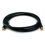12 Feet High End Low Loss RG6 Coaxial Cable - Black