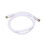 3 Feet High End Low Loss RG6 Coaxial Cable - White