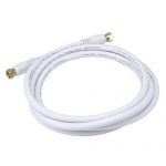 6 Feet Medium Duty RG6 Coaxial Cable - White