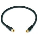 3 Feet Medium Duty RG6 Coaxial Cable - Black