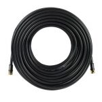 100 Feet High End Low Loss RG6 Coaxial Cable - Black