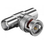 BNC Male to 2 BNC Female Connector