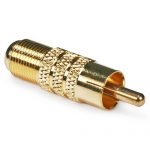RCA Male to F Female Connector