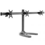 Protech 13 - 24" Curve Triple TV/Monitor Stand-Alone Desk Mount