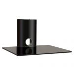Protech Single Tier DVD/Receiver/STB Wall Mount Glass Shelf Unit (Black)