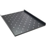 Protech 1U 25.5 Inches Vented Four Post Cabinet Shelf for 1000MM Cabinets