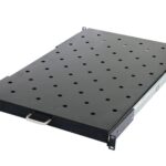 1U 22 Inch Deep Pull out Vented Cabinet Shelf For 800MM Deep Cabinets