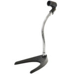 Desktop Microphone Stand - Compact Table Mic Holder Mount with Flexible Gooseneck