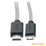 iEssentials 6ft. Tangle-Free Micro HDMI to HDMI Media Cable