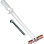 Toggle Anchor with Bolts, Zinc-Plated Steel Channel, Made in US, 3/8" to 3-5/8" Grip Range, for 1/4"-20 UNC Fastener Size (Pack of 4)