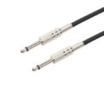 6 FT 1/4 INCH (6.35MM) MALE TO MALE JACK MONO PLUGS AUDIO PATCH CABLE