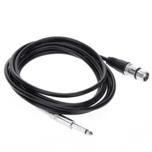 12 FT XLR Female to 6.35mm(1/4 Inch) Mono Microphone Cable