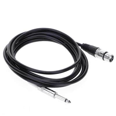 6FT XLR Female to 6.35mm(1/4 Inch) Mono Microphone Cable — Tech vision ...