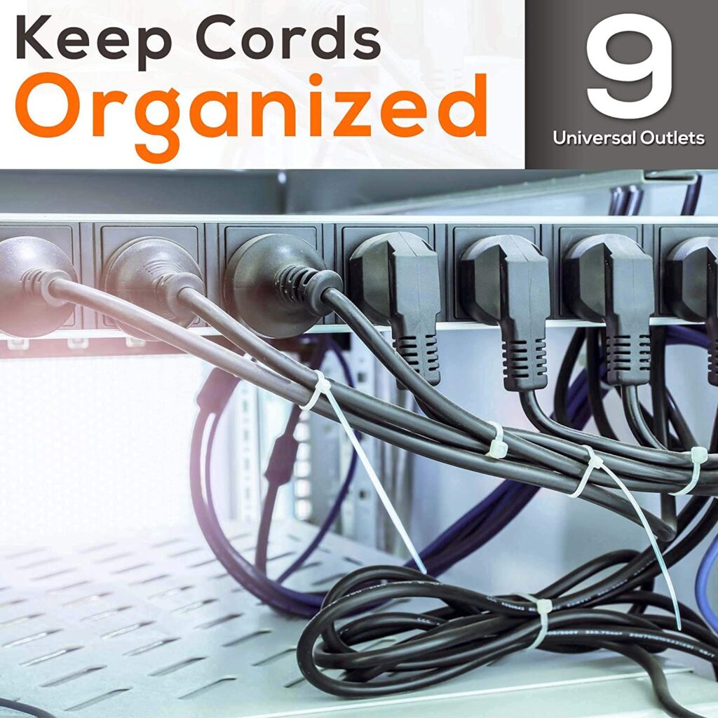 Pyle PRO PDBC70 Rack Mountable Power Strip Surge Protector With