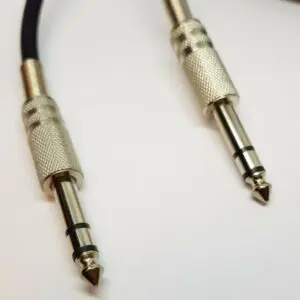 12 FT 1/4 INCH (6.35MM) MALE TO MALE JACK STEREO PLUGS AUDIO PATCH CABLE