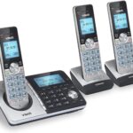 VTech CS5159-3 3-Handset Dect 6.0 Cordless Phone with Answering System and Caller ID, Silver/Black