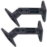 Wall Mount Speaker Brackets Black Pair