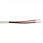 1000ft Station Z Quad Security Cable - 2C 22AWG Solid Cable CMR Riser - White