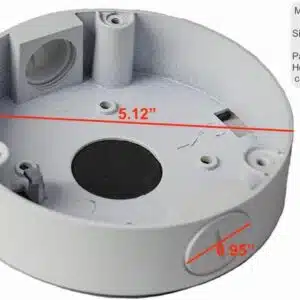 Junction Box Mounting Base for Hikvision Turret Camera hik-130W 3/4" Imperial Thread