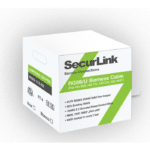 RG59/U SIAMESE COAXIAL CABLE 20AWG + 18AWG X 2, 500FT/BOX, WHITE