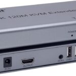4K 120M HDMI KVM Extender by RJ45 Ethernet Cat5e Cat6 Cable Converter TX RX Support USB Mouse Keyboard Extension Touch Screen