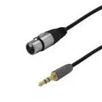 Premium XLR Female To 3.5mm Male Balanced Audio Cable FT4 - 6ft