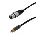 Premium XLR Female to RCA Male Unbalanced Audio Cable FT4 – 10ft