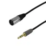 Premium XLR Male To 3.5mm Male Balanced Audio Cable FT4 - 6ft