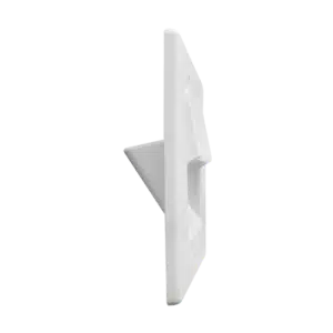 SINGLE SCOOP PLATE & LOW VOLTAGE  METAL MOUNTING PLATE BRACKET - WHITE