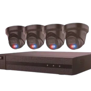 AI Guarding Vision 4 CH IP Security Camera Kit IP-KIT4642-BR (BLACK)