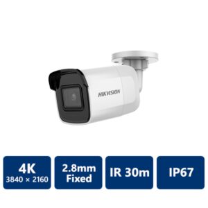 Hikvision 4K Powered by DarkFighter Fixed Mini Bullet Network Camera(DS-2CD2085G1-I 2.8MM)
