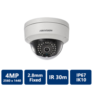 Hikvision 4 Megapixel Outdoor IR Network Vandal Dome, 2.8mm(DS-2CD2142FWD-IS-28)