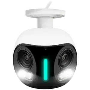 Lorex E871AB H20 4K Dual Lens 180Β° Panoramic PoE Security Camera with Smart Security Lighting