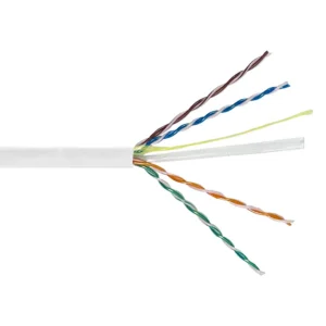 1000ft Cat6 CMP Plenum Rated Bulk Ethernet Cable (550MHz, 23AWG Solid Bare Copper, White)