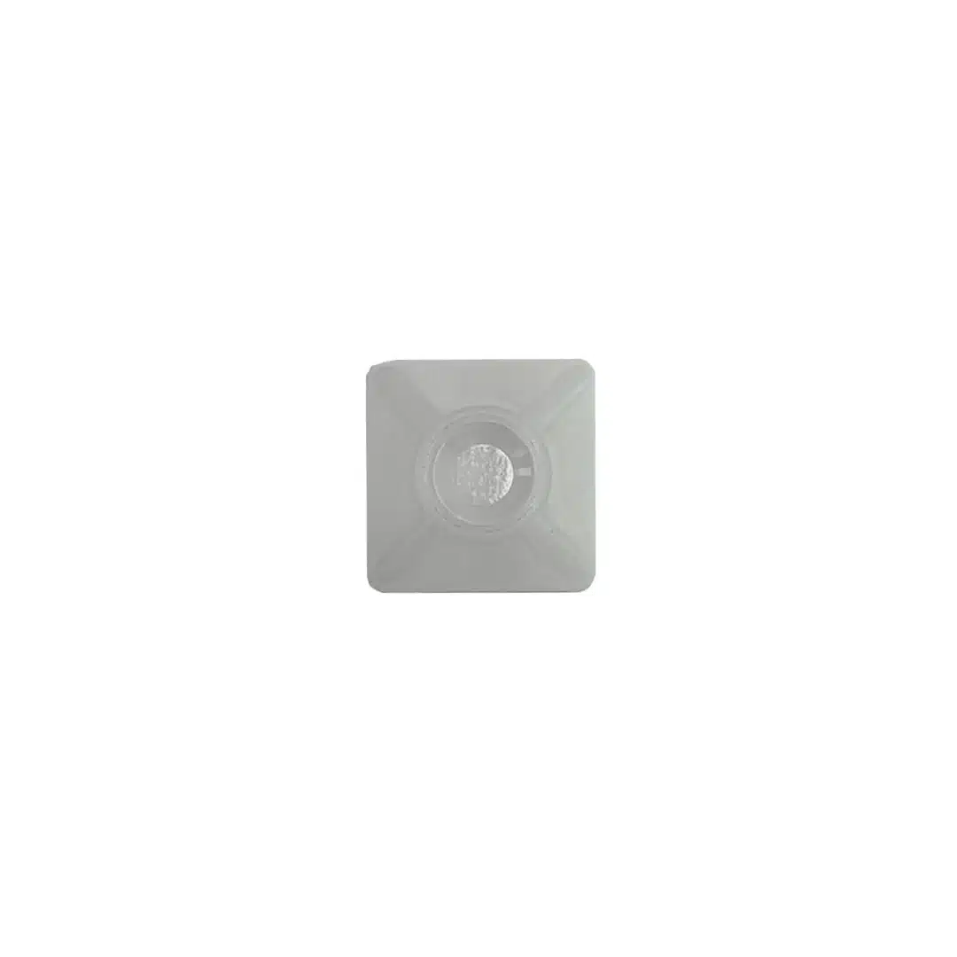 Adhesive Cable Tie Mount with 3M Tape 0.75″ × 0.75″ Clear – Pack of 100