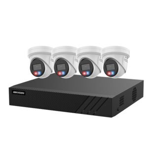 Hikvision EKI-K41T44C3 4-Channel 4K PoE NVR Kit with 1TB HDD & 4× 4MP ColorVu 3.0 Turret Cameras