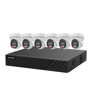 Hikvision EKI-K82T46C3 8-Channel 4K PoE NVR Kit with 2TB HDD & 6× 4MP ColorVu 3.0 Turret Cameras