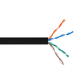 1000ft Cat5e UTP Bulk Ethernet Cable (24AWG CCA, Black)