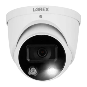 Lorex E893DD-E H13 4K IP PoE Dome Security Camera with Smart Deterrence & Color Night Vision