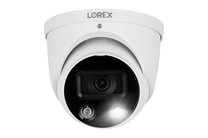 Lorex E893DD-E H13 4K IP PoE Dome Security Camera with Smart Deterrence & Color Night Vision