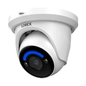 Lorex H12 4K IP Wired Turret Security Camera with Smart Security Lighting & Active Deterrence (E863SD)